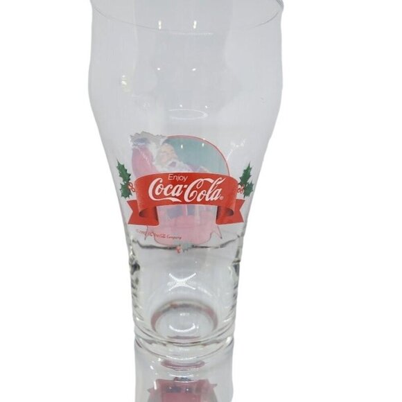 Vintage 1997 Coca-Cola Christmas Santa Glass Pint - Picture 3 of 4